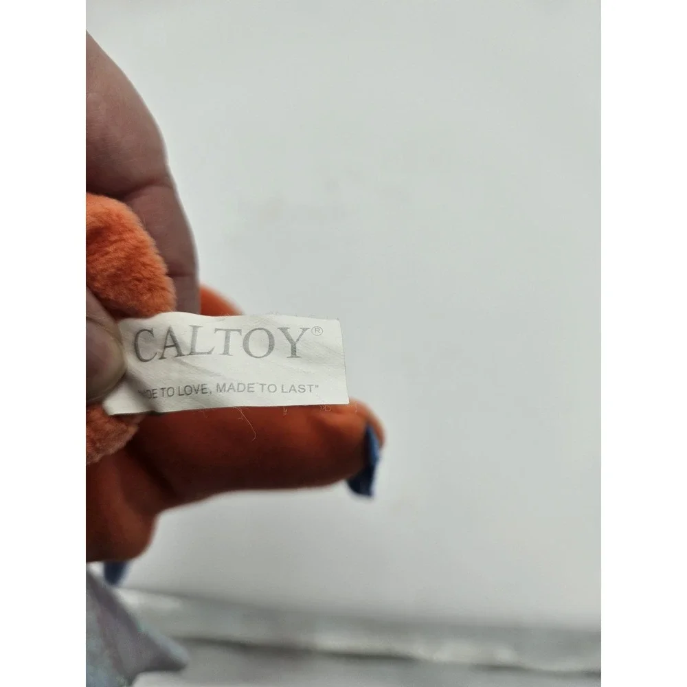 Caltoy Orange Blue Dragon Plush Hand‎ Puppet 12